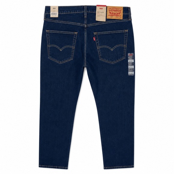 Levi's Other - Levi's 502 Taper Jeans Mens 36x32 Large Stretch Dark Blue Denim Classic NWT